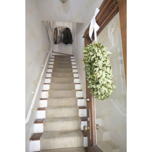 家庭北美风格楼梯效果图 实木舒适楼梯设计定制工厂 上海低调奢华别墅美式木楼梯