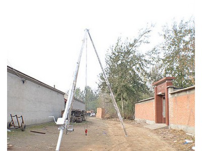 12米铝合金爬杆 15米三角扒杆 18米三脚立杆机