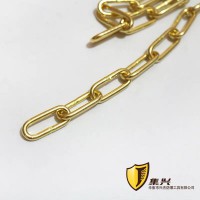 防爆链条工业用纯黄铜倒链3mm直径隔离带黄铜链条可定制