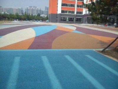 平阳县彩色透水混凝土地坪材料，压模地坪模具图1