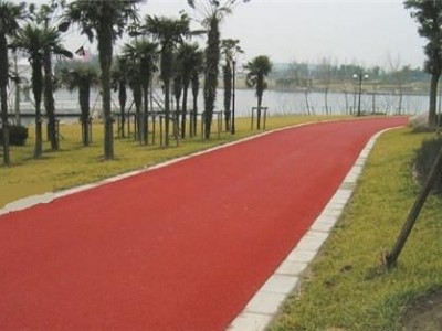 遂昌县彩色防滑路面材料,透水混凝土地坪施工图1