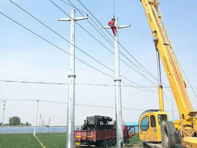哈尔滨10kv电力钢杆35kv电力钢管杆110kv电力钢管塔