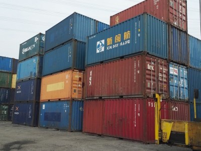 广州黄埔出售一批20尺二手集装箱成色8成新