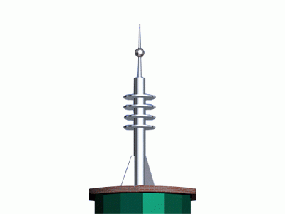 信丰公司直销避雷装饰塔角钢组合通讯塔楼顶通讯工艺铁塔