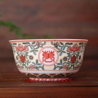 寿辰纪念礼品陶瓷寿碗
