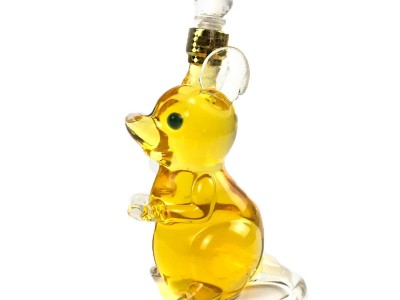 生肖动物造型老鼠型玻璃工艺酒瓶厂家定制