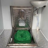 生态环保厕所用不锈钢打包蹲便器 单厕位不锈钢打包厕具