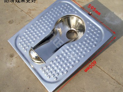 公厕改造用不锈钢防滑蹲便器 排污效果好 冲水力强