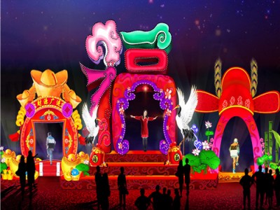 彩灯和花灯有什么不同 花灯厂家安装图1