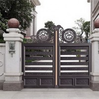铝艺栏杆 别墅庭院铝艺大门常用尺寸的参照方法