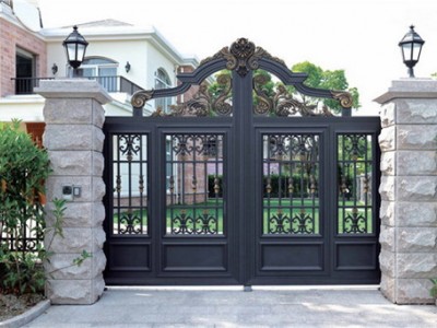 豪华铸铝围栏 别墅庭院大门的设计要点
