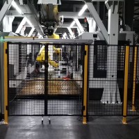 机器人护栏网厂家 车间隔离网定制 机械设备安全护栏