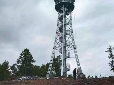 信丰公司设计钢结构瞭望塔森林防火站瞭望塔了望塔