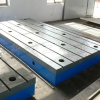 厂家现货落地镗床工作台 筋板式铸铁加厚T型槽平台