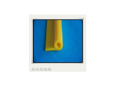 供应黄色硅胶P型密实耐高温密封条