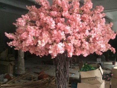 广州圣杰仿真樱花树，仿真树，假树装饰造景
