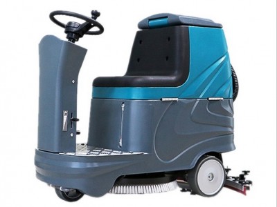 驾驶式洗地机-机械工厂车间地面清理一体机