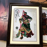 陕西皮影收藏品 ，旅游纪念品，皇上贵妃皮影工艺品