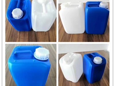 加厚5L塑料桶-食品级带盖扁壶香精样品桶-10斤方形酒桶