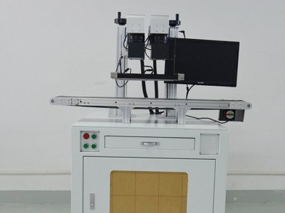 维品双头视觉激光打标机定制多头镭雕机工厂CFSD-30