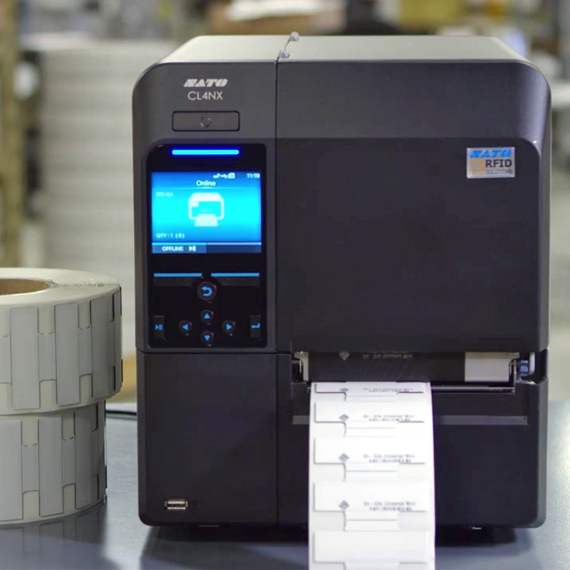 CL4NX固定资产RFID标签打印机兼容柔抗不干胶打印