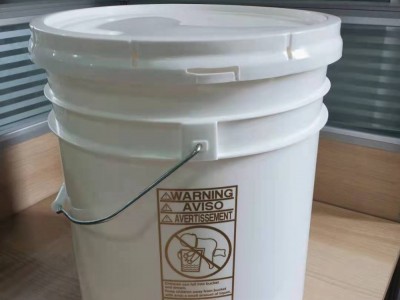 江苏常州塑料桶厂家供应5加仑硅酮胶直口桶AB胶双组份直身桶
