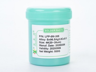自家生产供应LFP-0M-305无铅高温锡膏