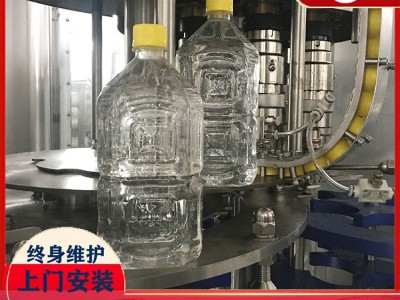供应果汁生产线 全自动液体灌装设备 三合一瓶装饮料灌装机
