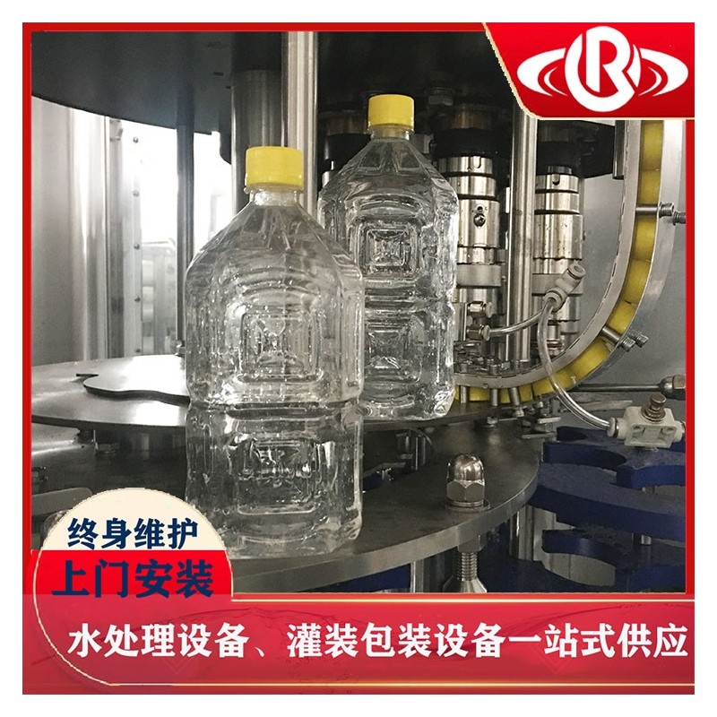 供应果汁生产线 全自动液体灌装设备 三合一瓶装饮料灌装机