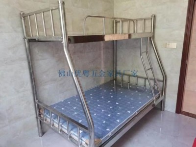 海南三亚工程组合床宿舍上下铺铁床批发公寓单人床钢制双层床厂家