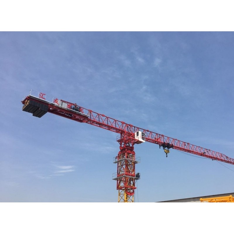 康县变频塔吊QTP6013平头塔吊为臂长60米平头塔机
