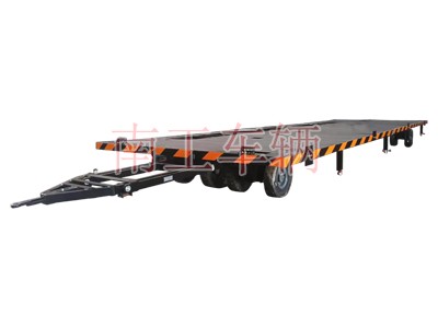 22吨预制移动方舱底盘 重型工业平板拖车
