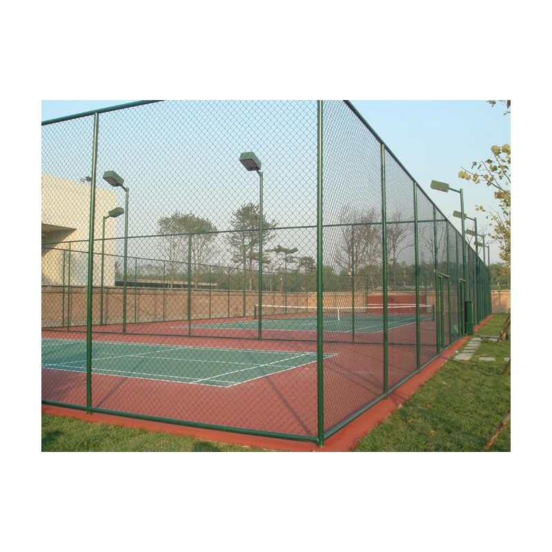 东莞市体育公园围栏网篮球场勾花网护栏包安装