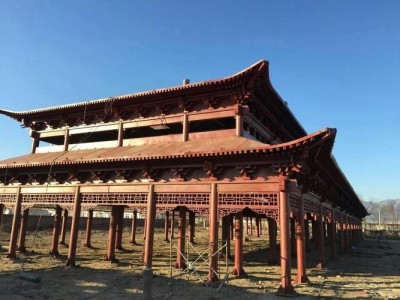 德州市钢结构仿古建筑公司-德州园林景观钢结构工程设计施工图1