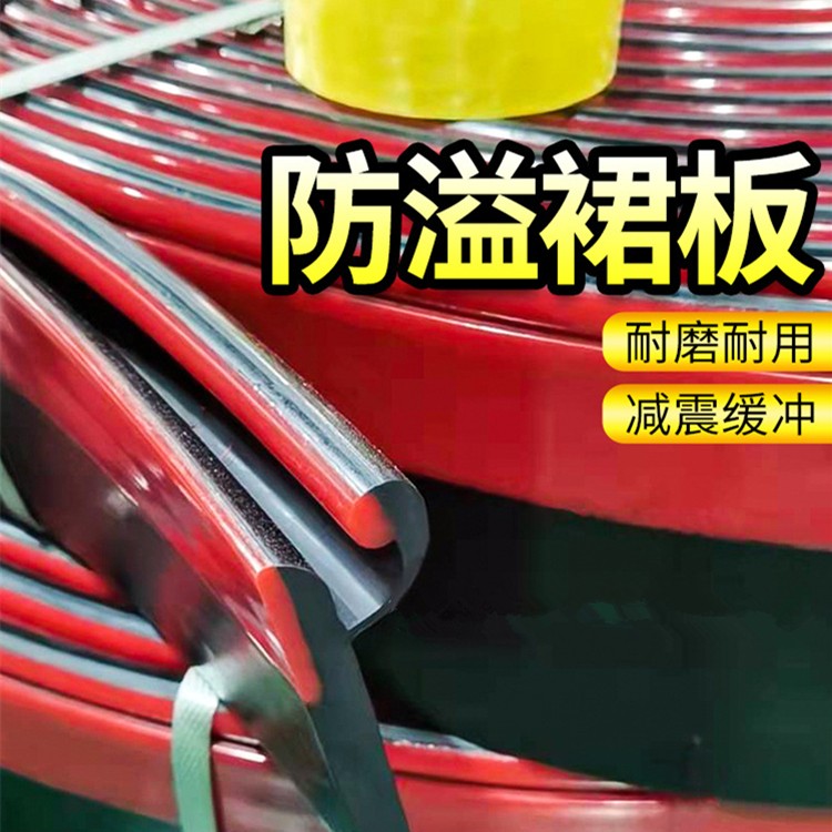 导料槽防溢裙板双密度聚氨酯裙边 夹持器 美奂橡塑图3