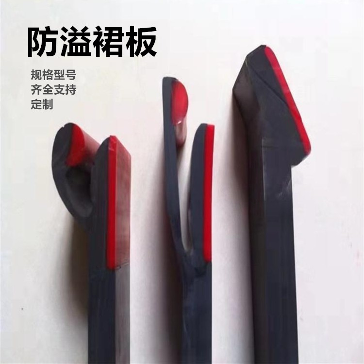 美奂厂家Y型防溢裙板 聚氨酯耐磨挡煤皮子 导料槽双层密封裙边图7